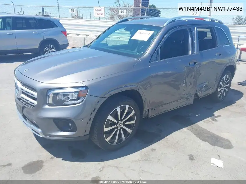 2022 Mercedes-Benz Glb 250 VIN: W1N4M4GB1NW177433 Lot: 42616122