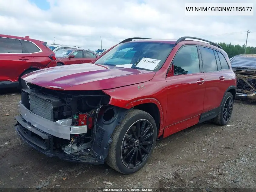 2022 Mercedes-Benz Glb 250 VIN: W1N4M4GB3NW185677 Lot: 42656289