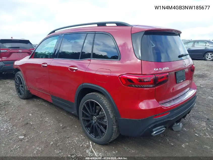 2022 Mercedes-Benz Glb 250 VIN: W1N4M4GB3NW185677 Lot: 42656289
