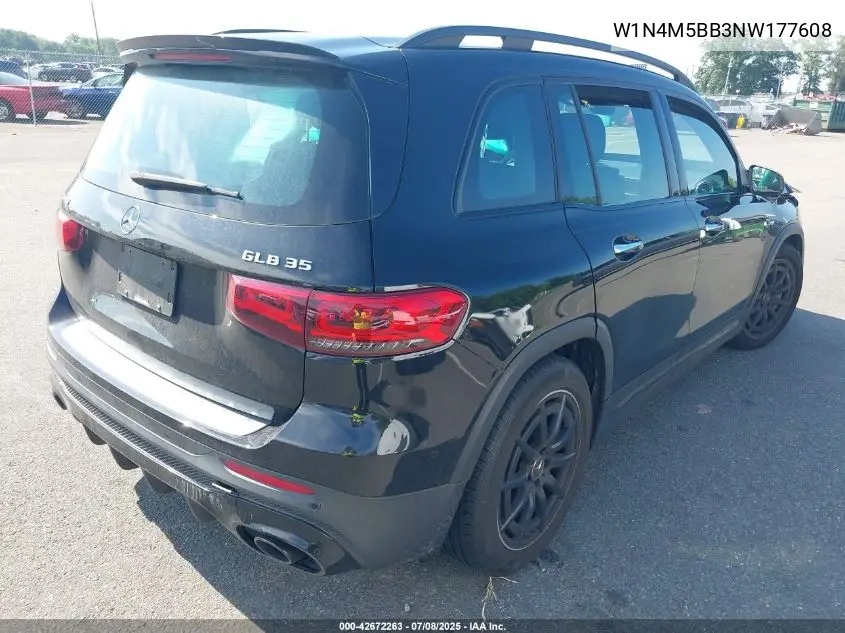 2022 Mercedes-Benz Amg Glb 35 4Matic VIN: W1N4M5BB3NW177608 Lot: 42672263