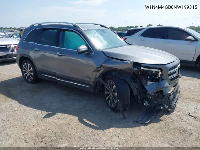 2022 Mercedes-Benz Glb 250 VIN: W1N4M4GB6NW199315 Lot: 42678995