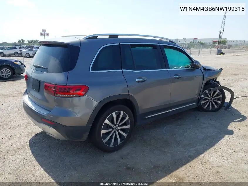 2022 Mercedes-Benz Glb 250 VIN: W1N4M4GB6NW199315 Lot: 42678995