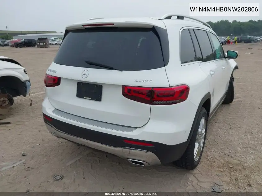 2022 Mercedes-Benz Glb 250 4Matic VIN: W1N4M4HB0NW202806 Lot: 42682676