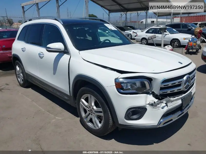 2022 Mercedes-Benz Glb 250 VIN: W1N4M4GB9NW197350 Lot: 42697806