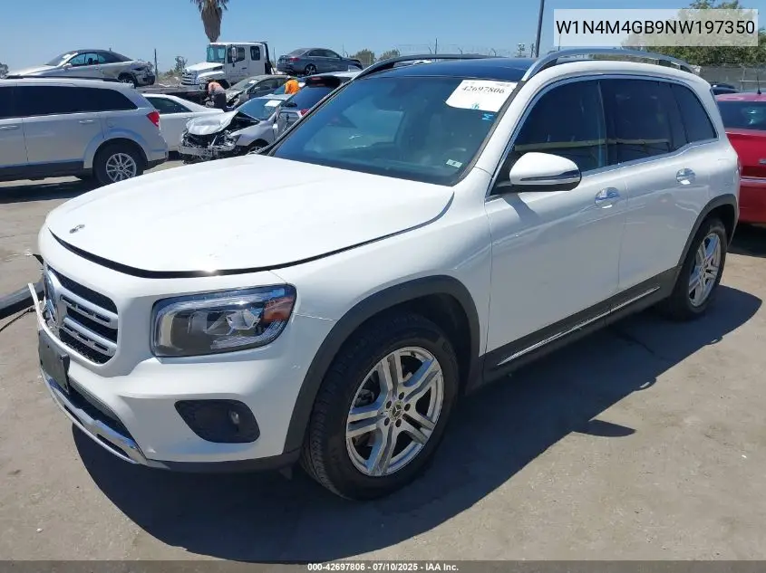 2022 Mercedes-Benz Glb 250 VIN: W1N4M4GB9NW197350 Lot: 42697806