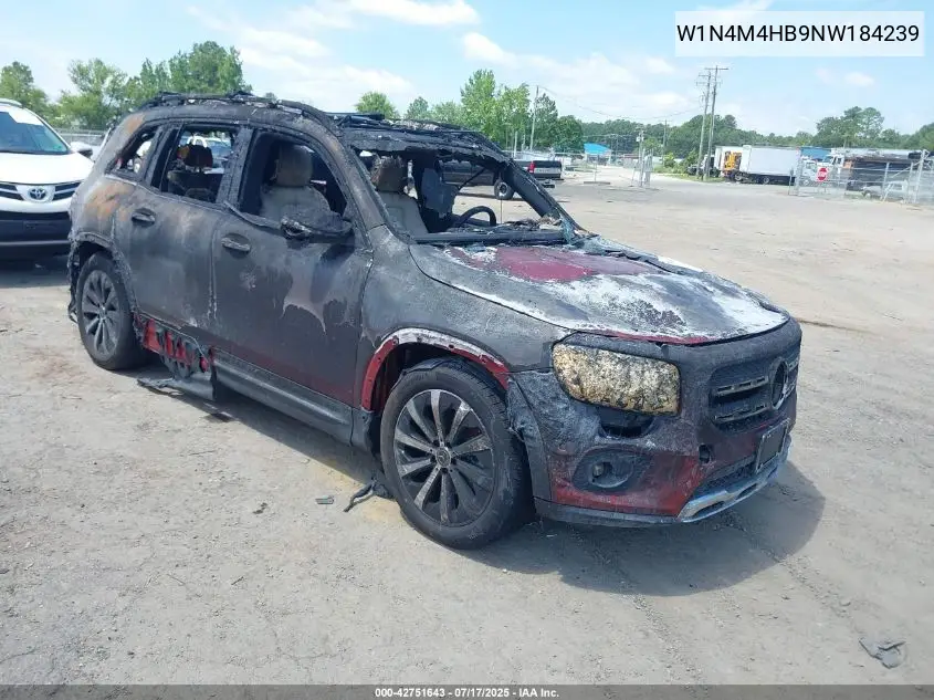 2022 Mercedes-Benz Glb 250 4Matic VIN: W1N4M4HB9NW184239 Lot: 42751643
