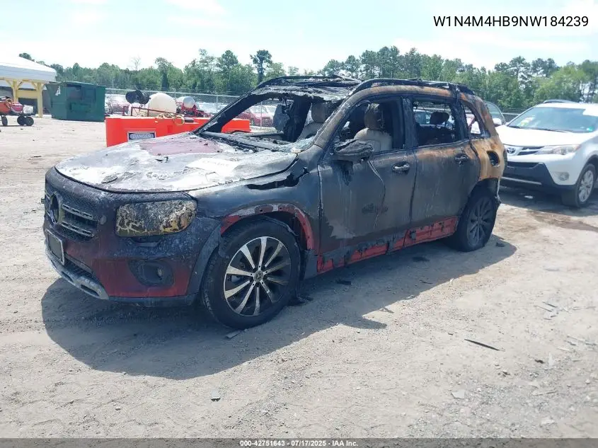 2022 Mercedes-Benz Glb 250 4Matic VIN: W1N4M4HB9NW184239 Lot: 42751643