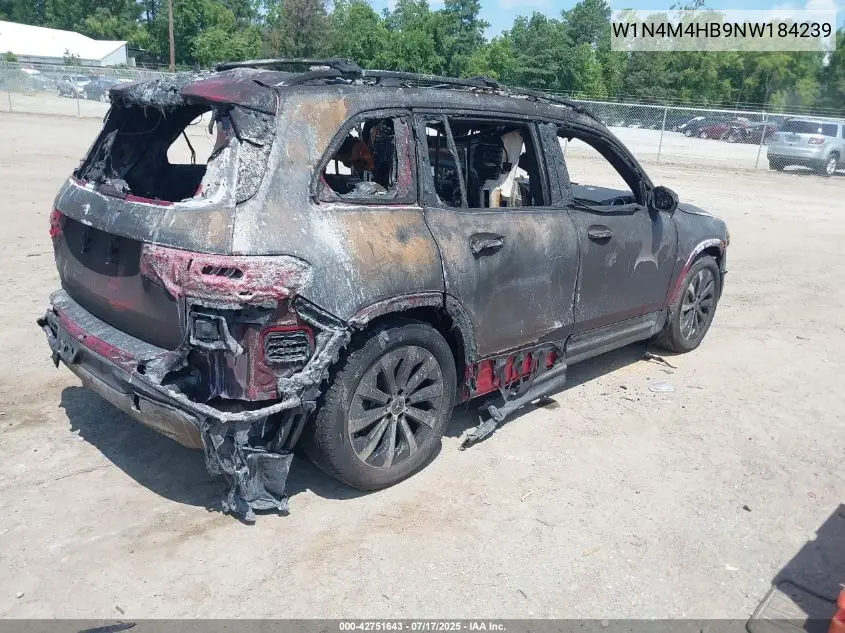 2022 Mercedes-Benz Glb 250 4Matic VIN: W1N4M4HB9NW184239 Lot: 42751643