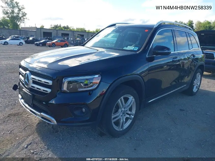2022 Mercedes-Benz Glb 250 4Matic VIN: W1N4M4HB0NW258339 Lot: 42757231