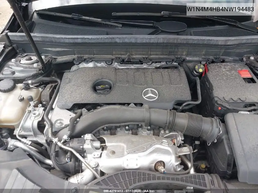 2022 Mercedes-Benz Glb 250 4Matic VIN: W1N4M4HB4NW194483 Lot: 42761413