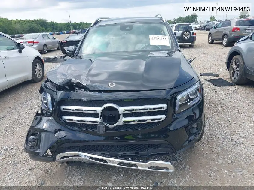 2022 Mercedes-Benz Glb 250 4Matic VIN: W1N4M4HB4NW194483 Lot: 42761413