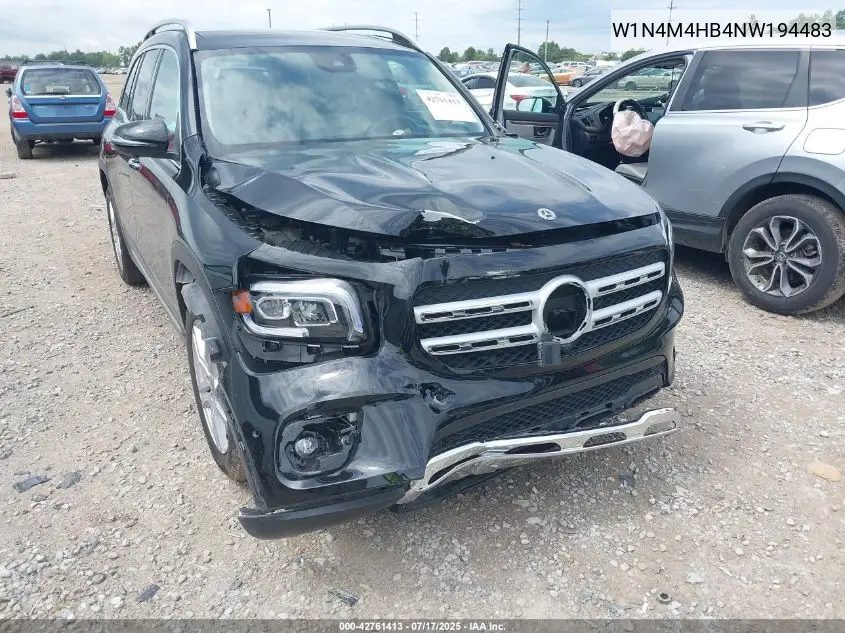 2022 Mercedes-Benz Glb 250 4Matic VIN: W1N4M4HB4NW194483 Lot: 42761413