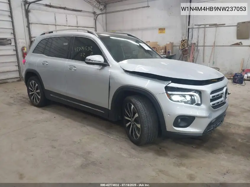 2022 Mercedes-Benz Glb 250 4Matic VIN: W1N4M4HB9NW237053 Lot: 42774532