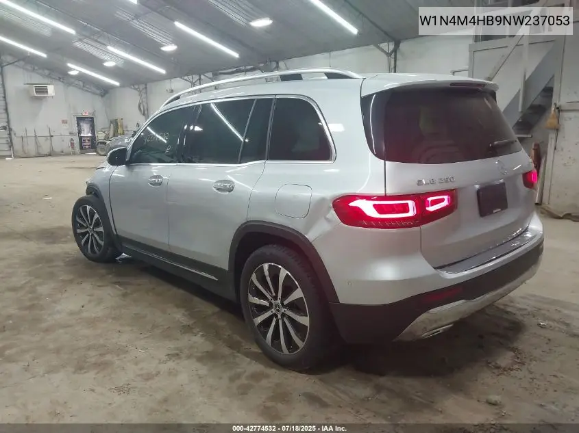 2022 Mercedes-Benz Glb 250 4Matic VIN: W1N4M4HB9NW237053 Lot: 42774532