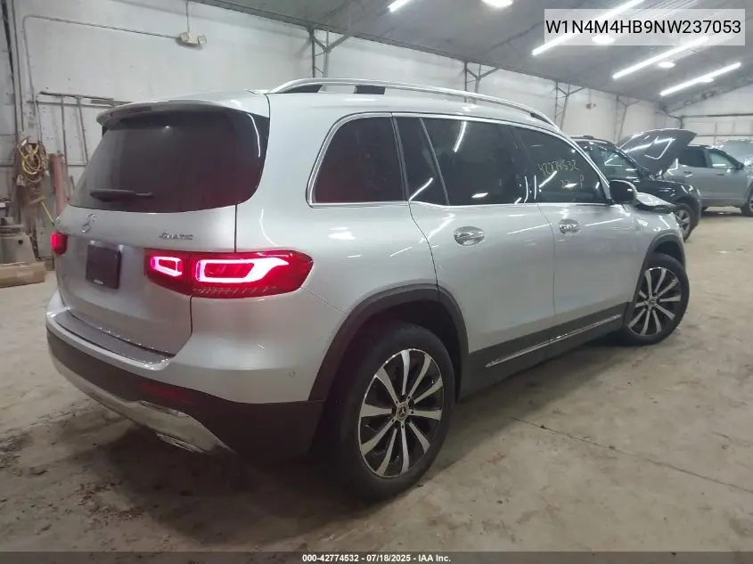 2022 Mercedes-Benz Glb 250 4Matic VIN: W1N4M4HB9NW237053 Lot: 42774532