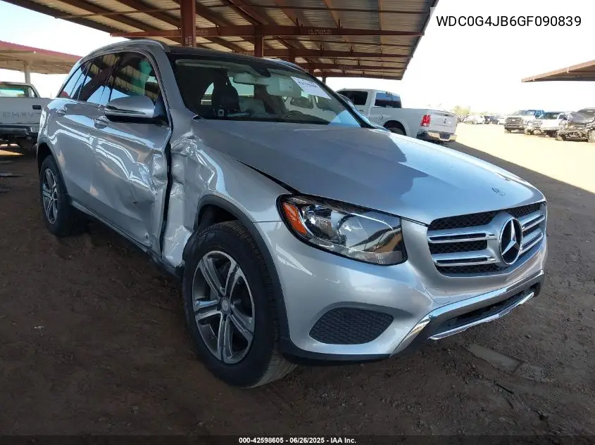 2016 Mercedes-Benz Glc 300 VIN: WDC0G4JB6GF090839 Lot: 42598605