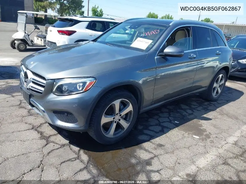 2016 Mercedes-Benz Glc 300 4Matic VIN: WDC0G4KB5GF062867 Lot: 42602760