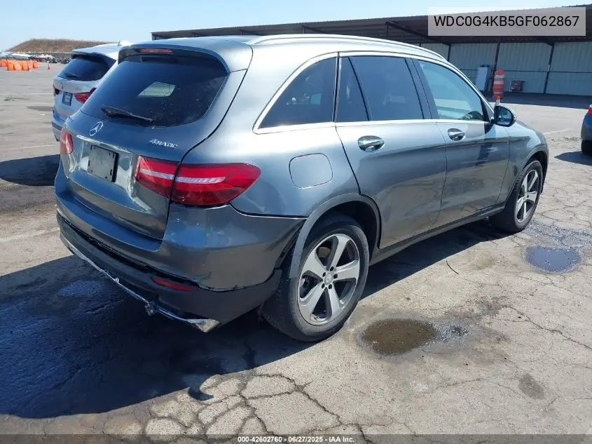 2016 Mercedes-Benz Glc 300 4Matic VIN: WDC0G4KB5GF062867 Lot: 42602760