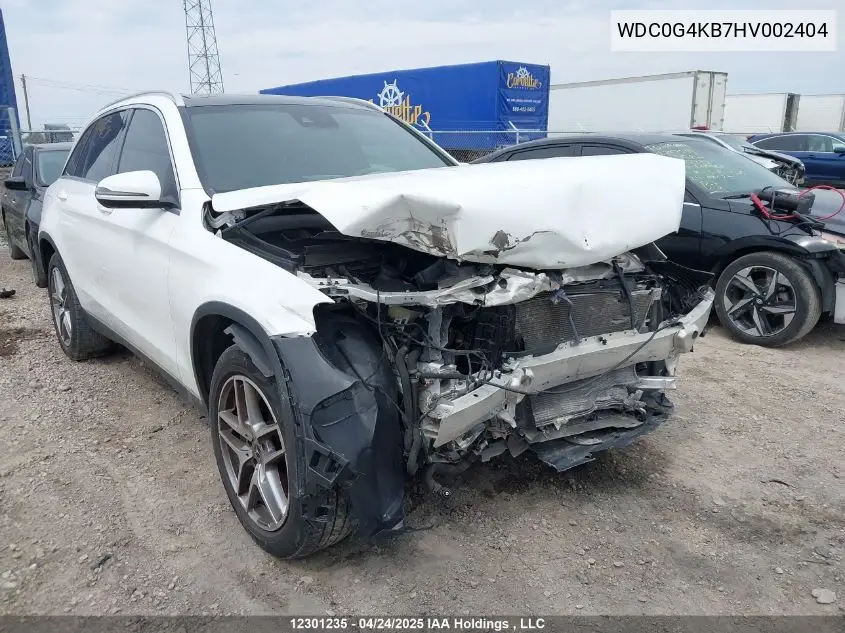 2017 Mercedes-Benz Glc 300 4Matic VIN: WDC0G4KB7HV002404 Lot: 12301235