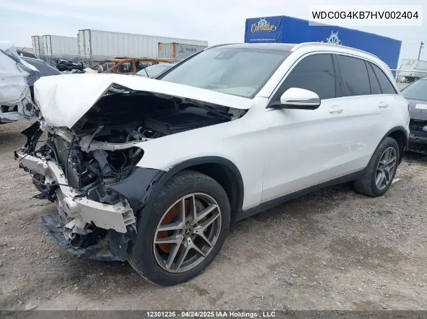 2017 Mercedes-Benz Glc 300 4Matic VIN: WDC0G4KB7HV002404 Lot: 12301235