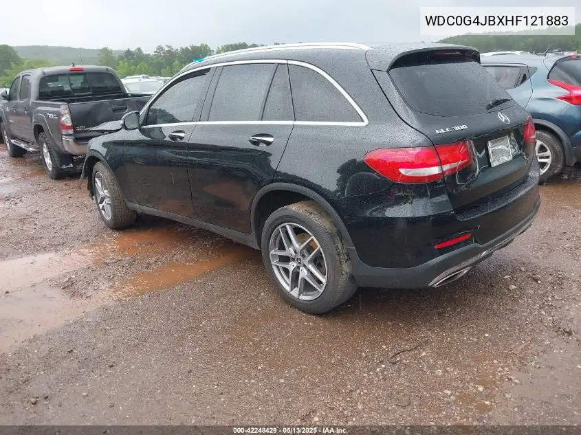 2017 Mercedes-Benz Glc 300 VIN: WDC0G4JBXHF121883 Lot: 42248429