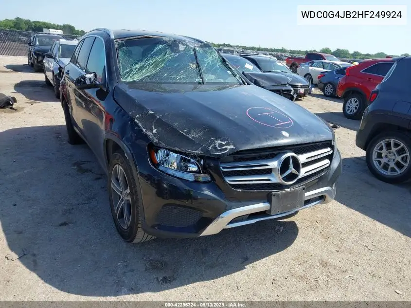 2017 Mercedes-Benz Glc 300 VIN: WDC0G4JB2HF249924 Lot: 42256324