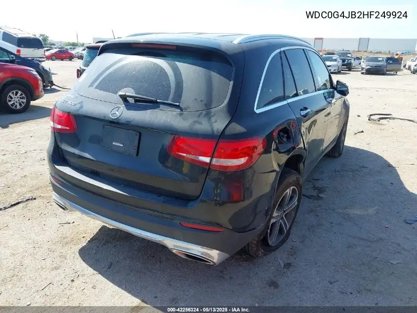 2017 Mercedes-Benz Glc 300 VIN: WDC0G4JB2HF249924 Lot: 42256324