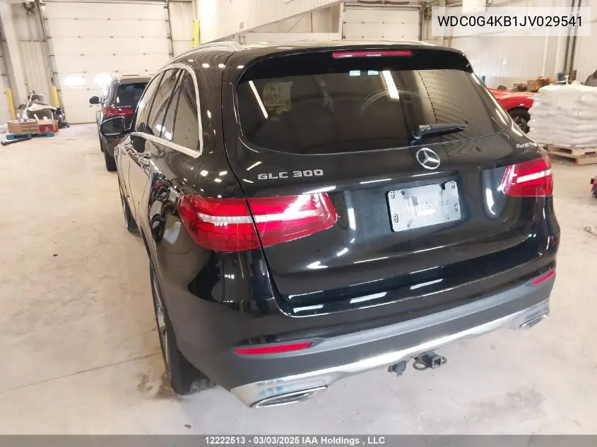 2018 Mercedes-Benz Glc 300 4Matic VIN: WDC0G4KB1JV029541 Lot: 12222513
