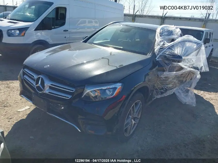 2018 Mercedes-Benz Glc 300 4Matic VIN: WDC0G4KB7JV019032 Lot: 12296194