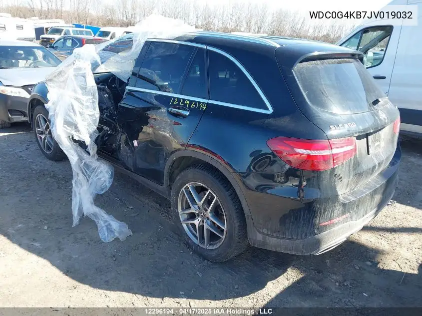 2018 Mercedes-Benz Glc 300 4Matic VIN: WDC0G4KB7JV019032 Lot: 12296194