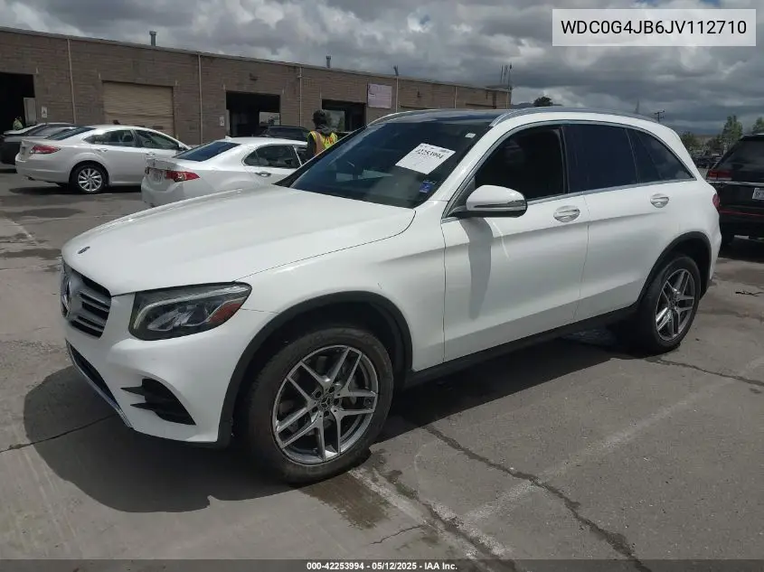 2018 Mercedes-Benz Glc 300 VIN: WDC0G4JB6JV112710 Lot: 42253994