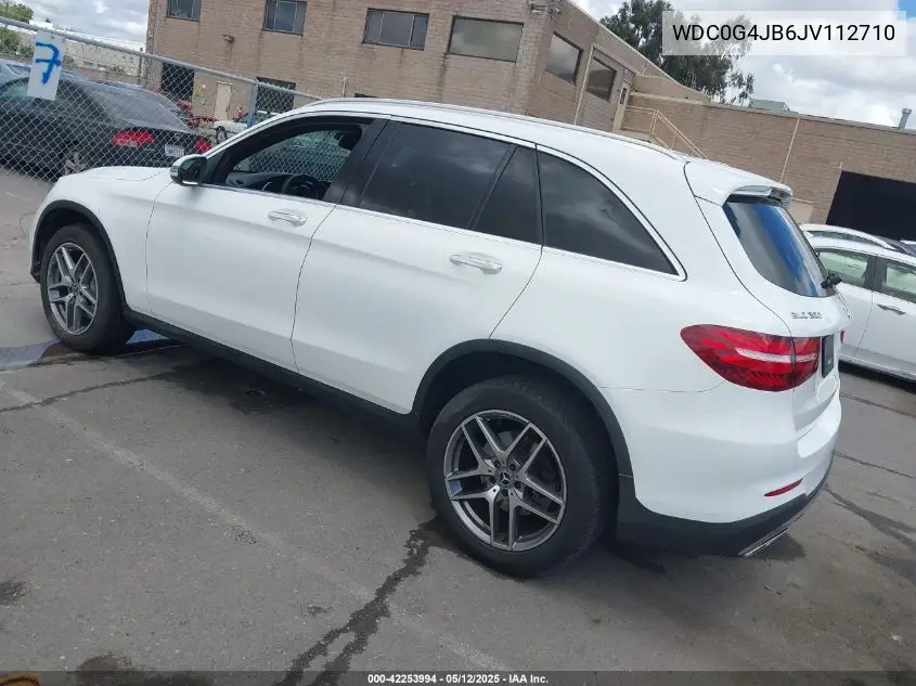 2018 Mercedes-Benz Glc 300 VIN: WDC0G4JB6JV112710 Lot: 42253994