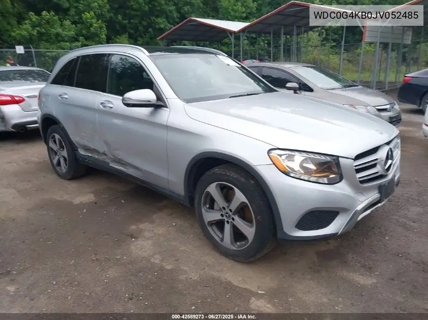 2018 Mercedes-Benz Glc 300 4Matic VIN: WDC0G4KB0JV052485 Lot: 42589273