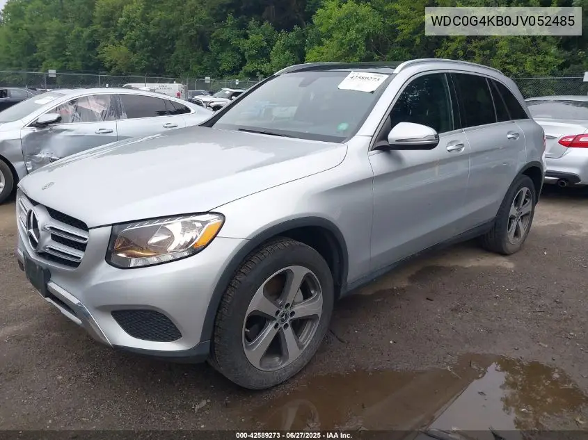 2018 Mercedes-Benz Glc 300 4Matic VIN: WDC0G4KB0JV052485 Lot: 42589273
