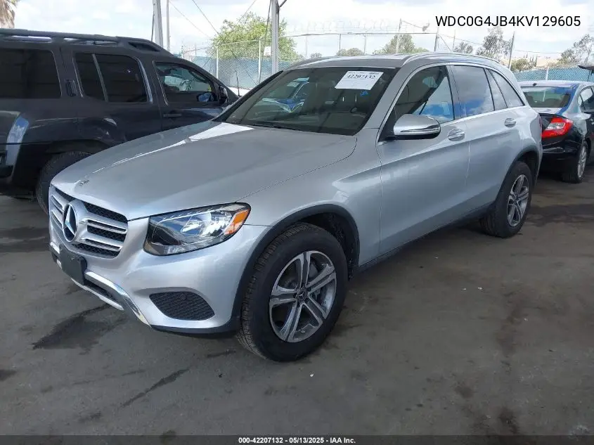 2019 Mercedes-Benz Glc 300 VIN: WDC0G4JB4KV129605 Lot: 42207132