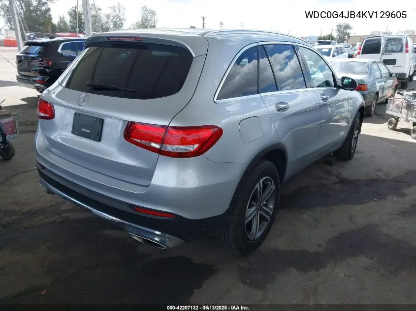 2019 Mercedes-Benz Glc 300 VIN: WDC0G4JB4KV129605 Lot: 42207132