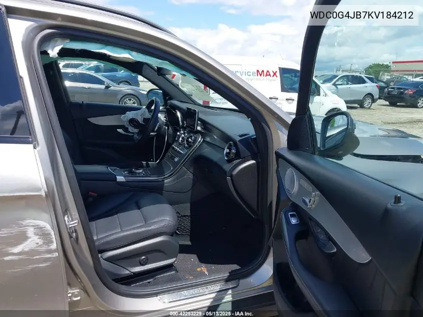 2019 Mercedes-Benz Glc 300 VIN: WDC0G4JB7KV184212 Lot: 42253229