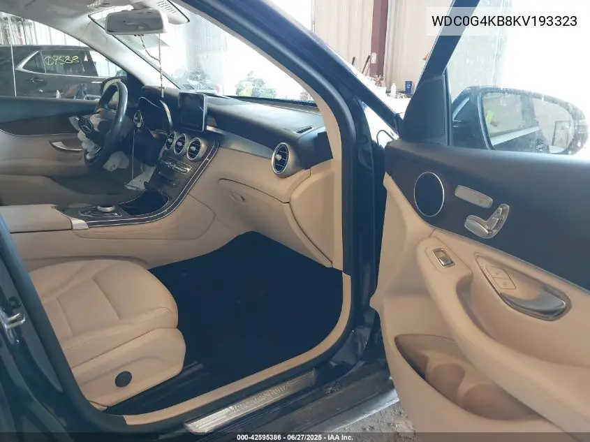 2019 Mercedes-Benz Glc 300 4Matic VIN: WDC0G4KB8KV193323 Lot: 42595386