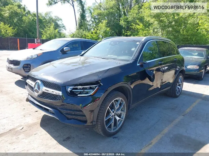 2020 Mercedes-Benz Glc 300 4Matic VIN: WDC0G8EB8LF698616 Lot: 42246054