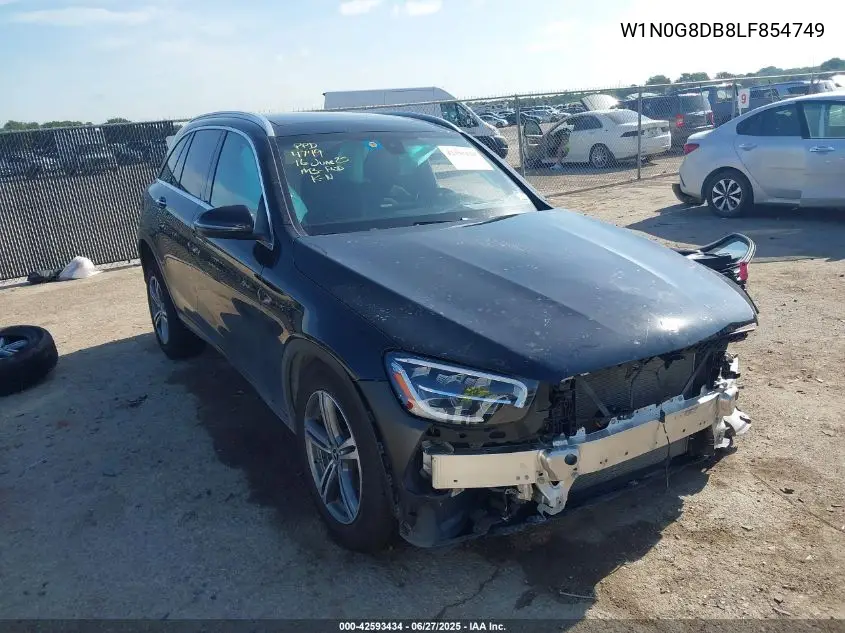2020 Mercedes-Benz Glc 300 VIN: W1N0G8DB8LF854749 Lot: 42593434