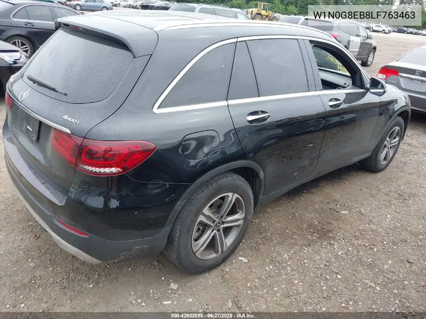 2020 Mercedes-Benz Glc 300 4Matic VIN: W1N0G8EB8LF763463 Lot: 42602895