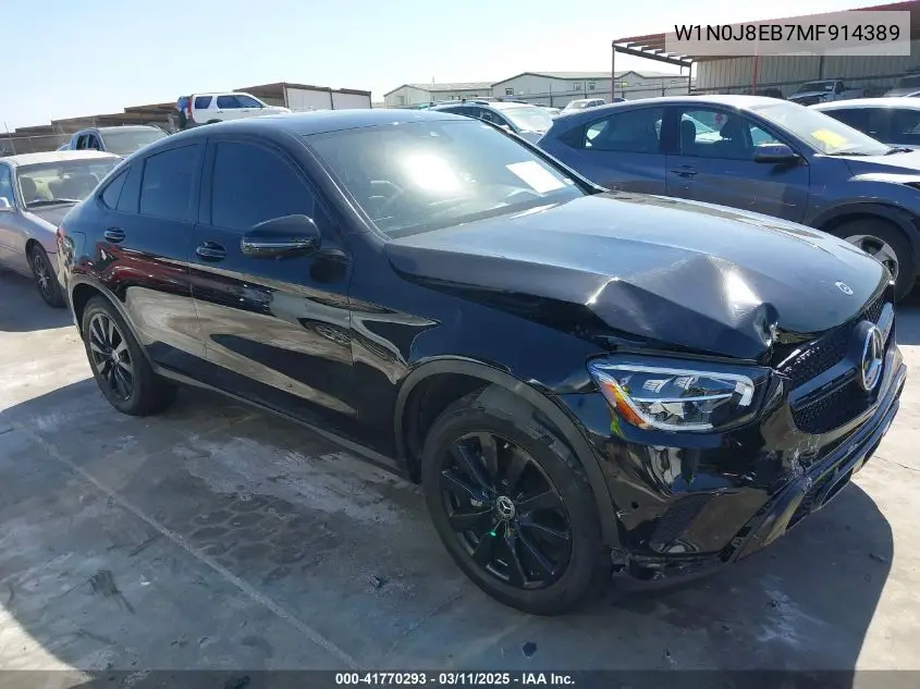 2021 Mercedes-Benz Glc 300 4Matic Coupe VIN: W1N0J8EB7MF914389 Lot: 41770293