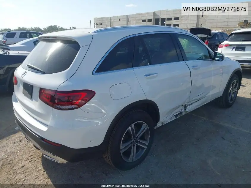 2021 Mercedes-Benz Glc 300 Suv VIN: W1N0G8DB2MV271875 Lot: 42581852