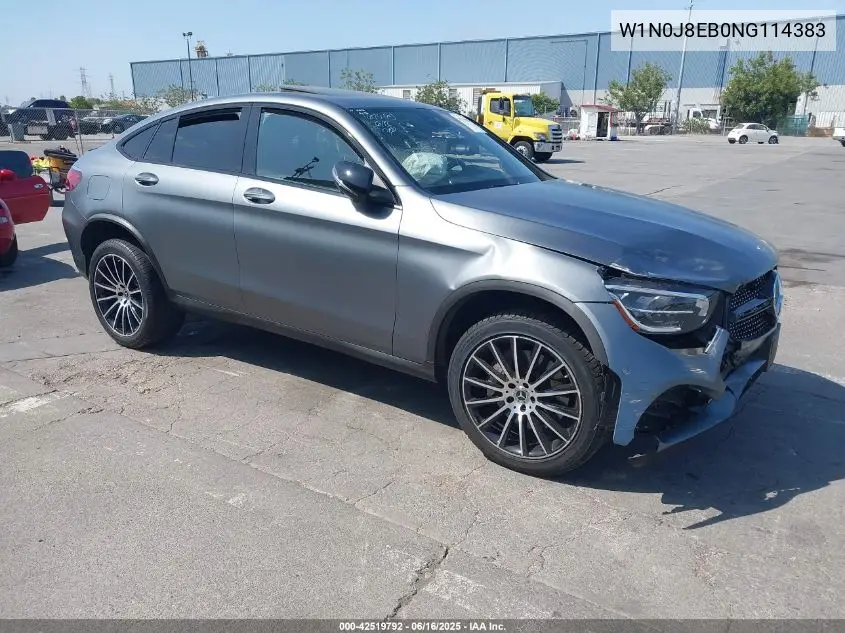 2022 Mercedes-Benz Glc 300 4Matic Coupe VIN: W1N0J8EB0NG114383 Lot: 42519792