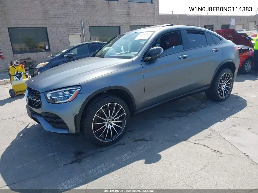 2022 Mercedes-Benz Glc 300 4Matic Coupe VIN: W1N0J8EB0NG114383 Lot: 42519792