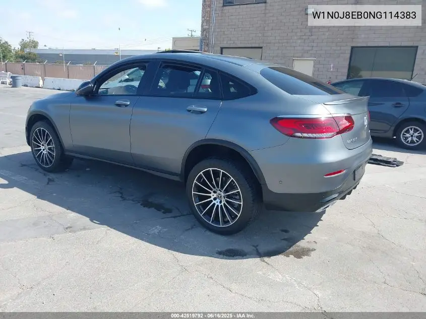 2022 Mercedes-Benz Glc 300 4Matic Coupe VIN: W1N0J8EB0NG114383 Lot: 42519792