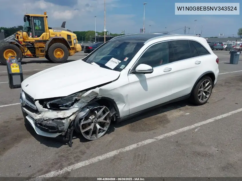 2022 Mercedes-Benz Glc 300 4Matic Suv VIN: W1N0G8EB5NV343524 Lot: 42604586