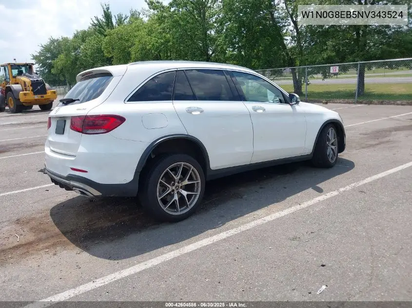 2022 Mercedes-Benz Glc 300 4Matic Suv VIN: W1N0G8EB5NV343524 Lot: 42604586