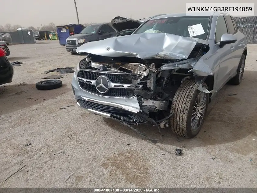 2024 Mercedes-Benz Glc 300 Suv VIN: W1NKM4GB3RF194859 Lot: 41807138