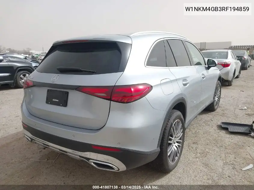 2024 Mercedes-Benz Glc 300 Suv VIN: W1NKM4GB3RF194859 Lot: 41807138